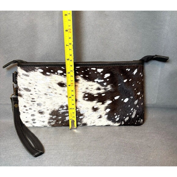 AD American Darling Cowhide Leather Large Wristlet w/Strap Western Clutch/Wallet - Picture 7 of 8
